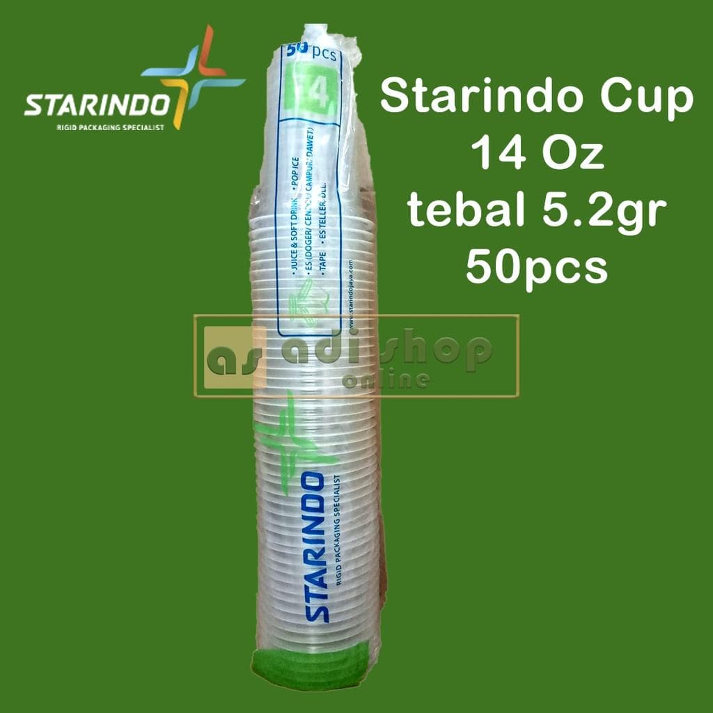 Starindo Cup 14oz Tebal 5.2gr di Adijaya Bandung