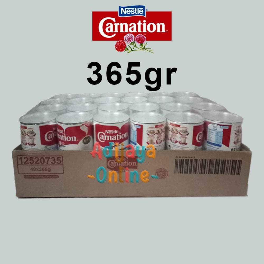 Nestle Carnation Kecil 365g / Krimer Kental Manis 1 Karton isi 48pcs — Bahan Kue di Adijaya Bandung