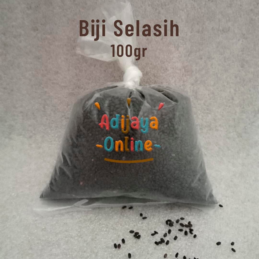 Biji Selasih untuk Topping Puding / Minuman isi 100gr — Boba & Topping di Adijaya Bandung