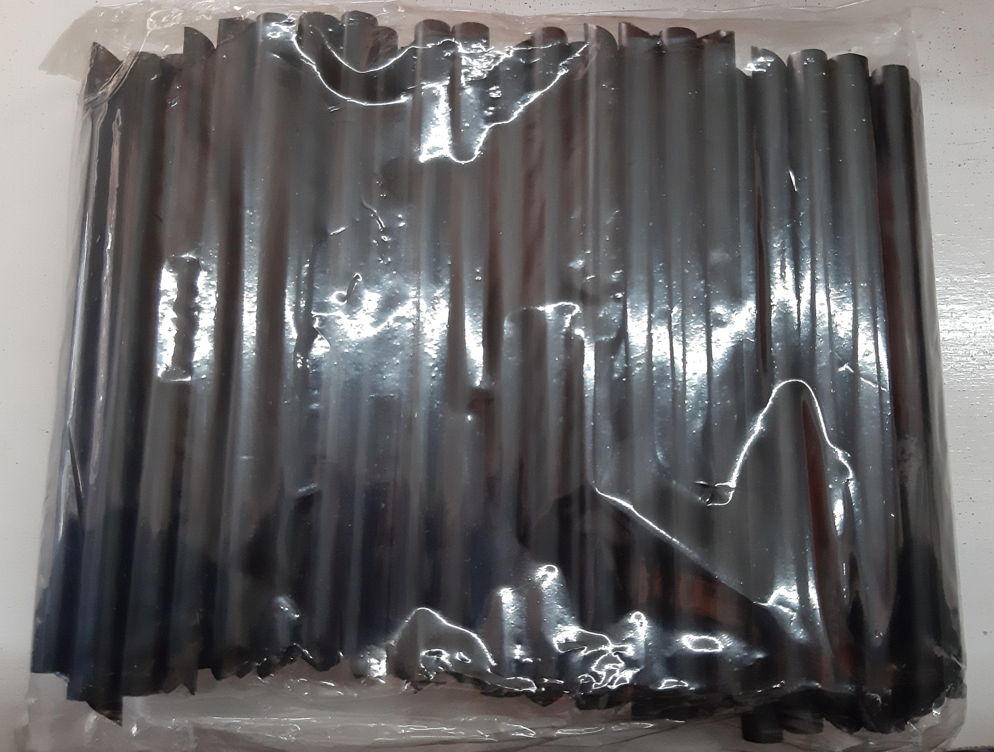 Sedotan Bubble Hitam 100pcs — Sedotan & Sendok di Adijaya Bandung