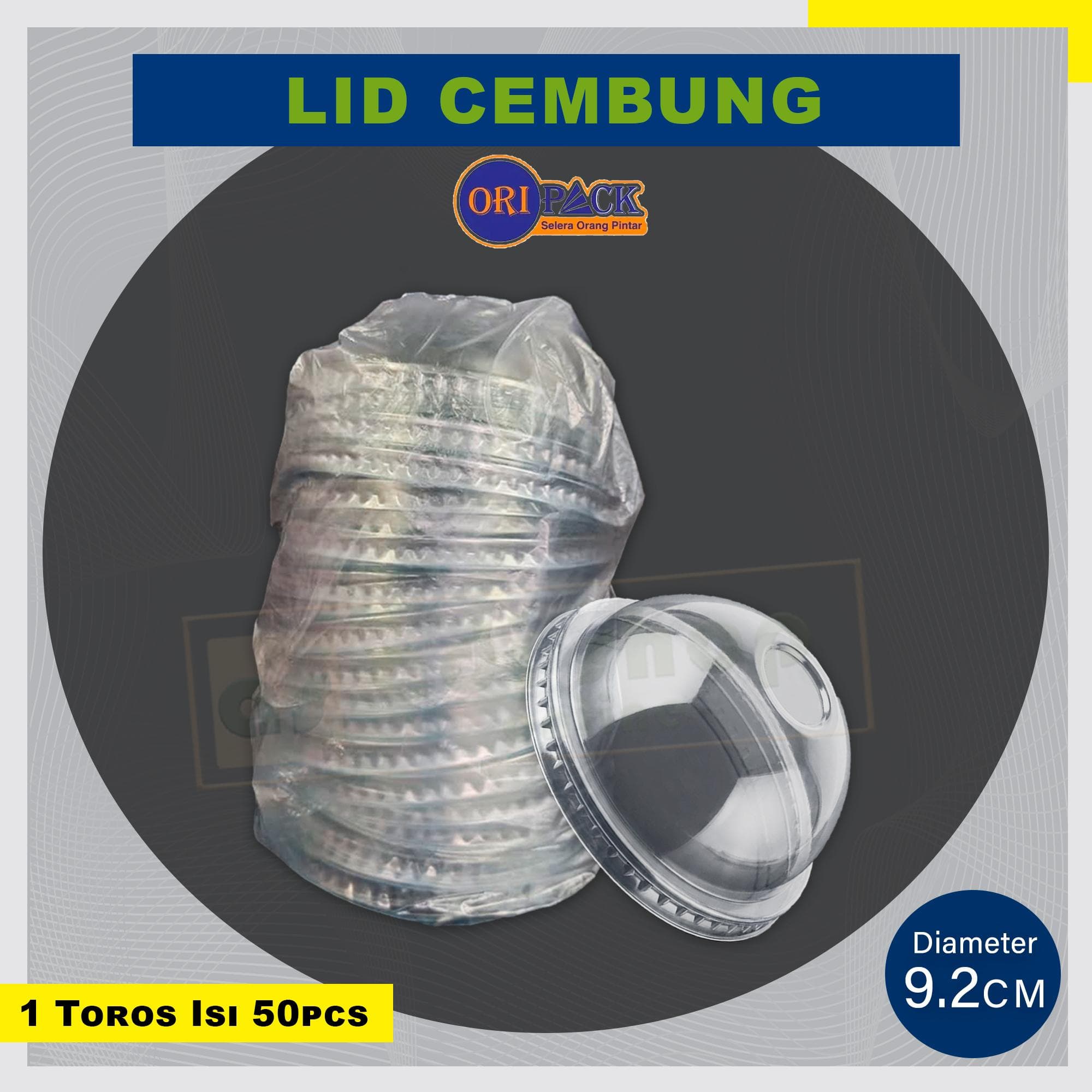 Lid Cembung Oripack / Tutup Cembung Diameter Kecil isi 50pcs — Tutup & Lid di Adijaya Bandung